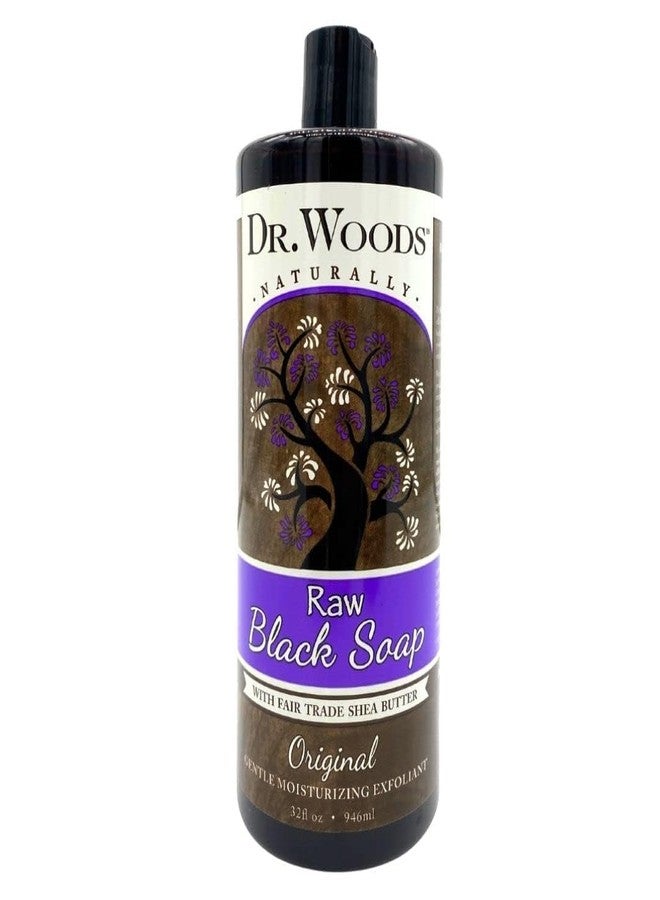 Dr. Woods Naturally Original Gentle Moisturizing, Raw Black Soap 32 oz (Pack of 5) - Image 1